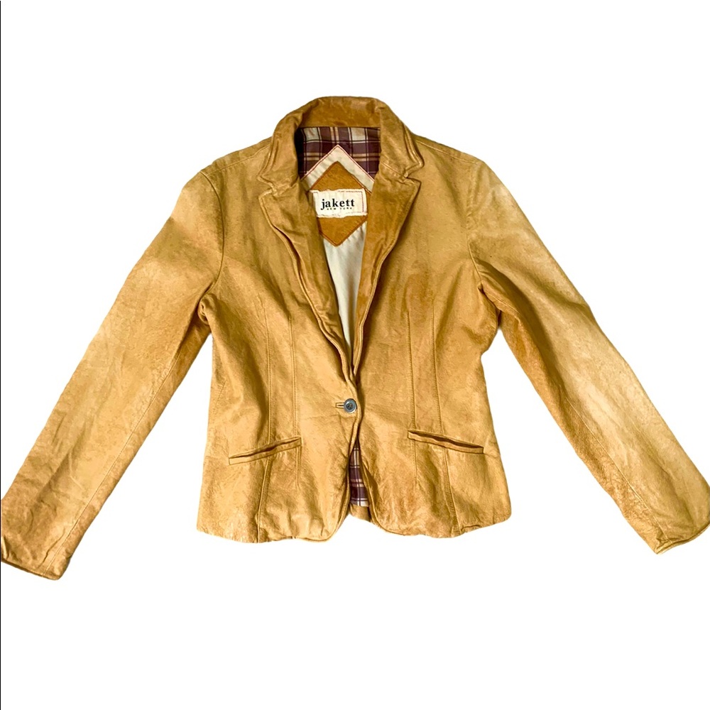 Jackett New York vintage leather blazer
